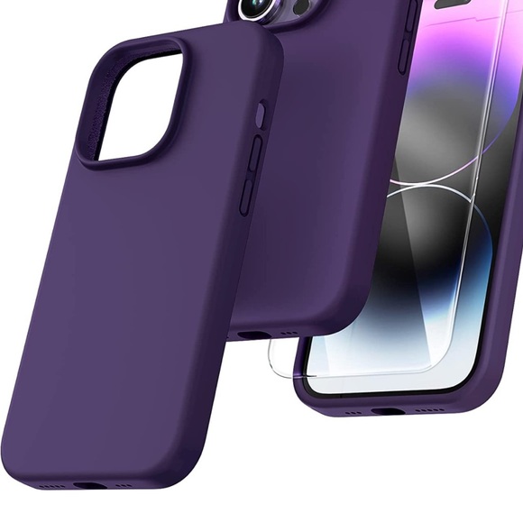 Tocol iPhone 14 Pro Silicone Case - Deep Purple - Picture 5 of 5